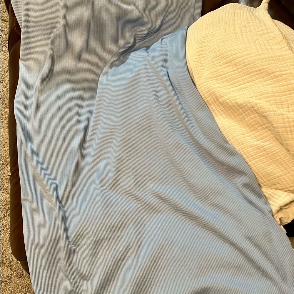 H&M Light Blue Ribbed Dress with Back Split! - Picture 6 of 6